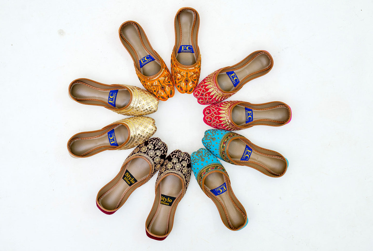 SHEHNAI Deal 6 Gold, Maroon, Sky, Pink, Orange