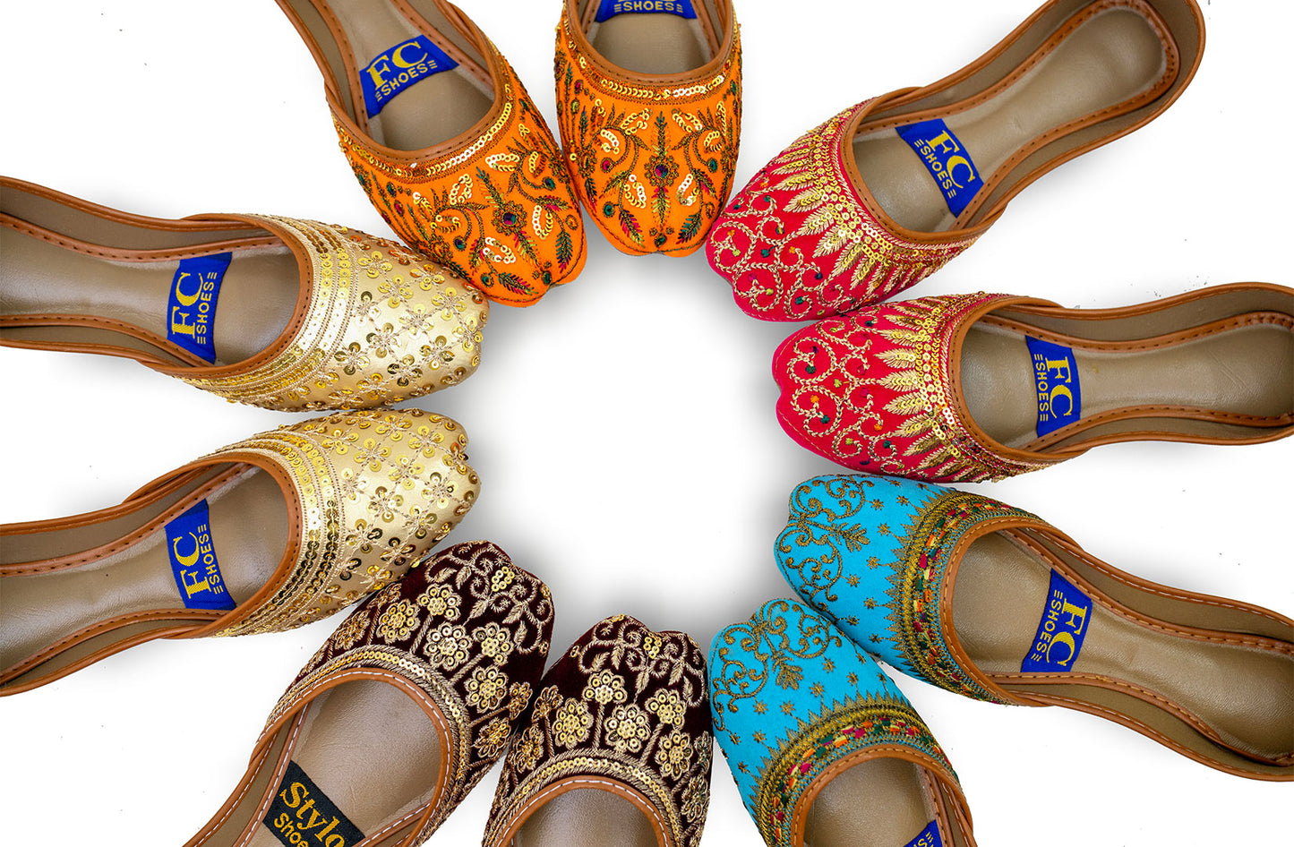 SHEHNAI Deal 6 Gold, Maroon, Sky, Pink, Orange
