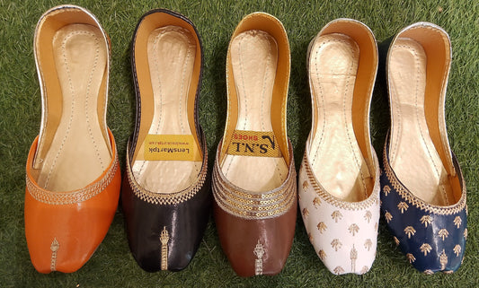 Artificial Leather Deal# 5 Orange, Black, Mustard, White, Blue