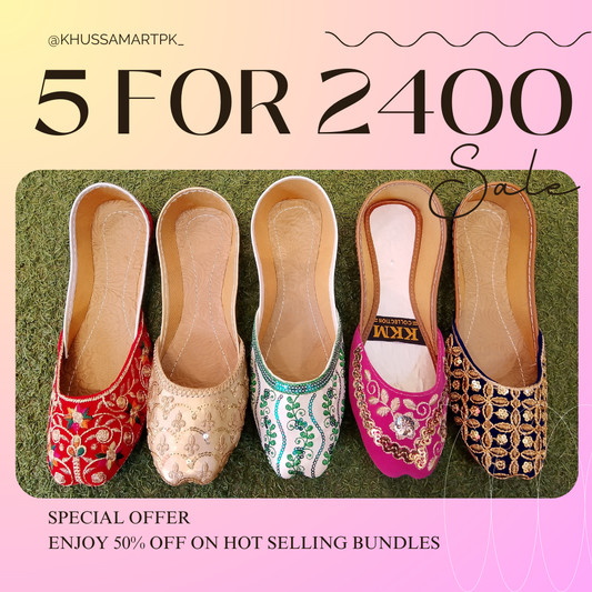 CINDRELLA Deal# 525 Red, Golden, White Multi, Pink, Blue